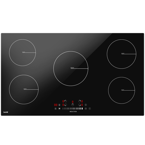 [DH180] Baridi Integrated Induction Hob with 5 Cooking Zones 90cm 9300W Output