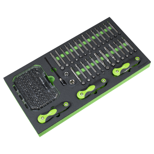 [S01275] Siegen Specialised Bit Set & Folding Hex Keys with Tool Tray 170pc