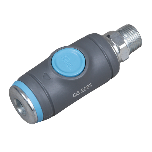 [AC103] Sealey PCL Push-Button Safety Coupling Body Male 3/8"BSPT