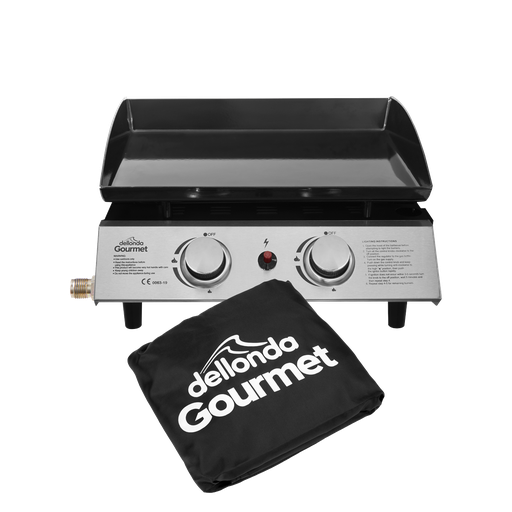 [DG232] Dellonda 2 Burner Portable Gas Plancha & Cover