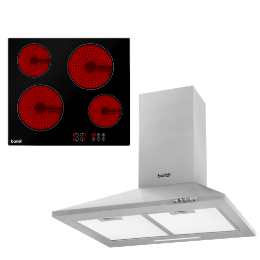[DH181] Sealey Baridi Integrated Ceramic Hob with 4 Cooking Zones 60cm &