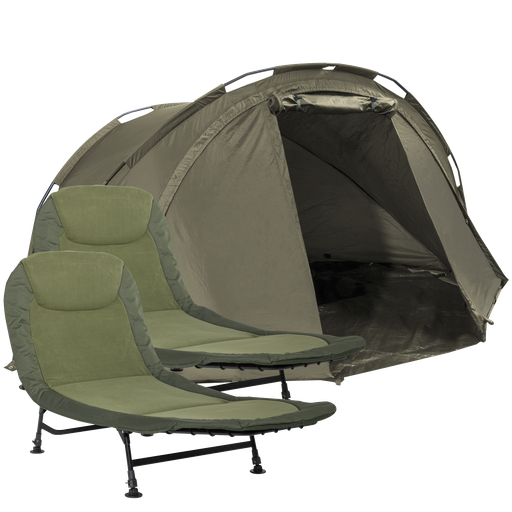 [DL142] Sealey Dellonda Two-Person Bivvy Tent & Bedchair Set