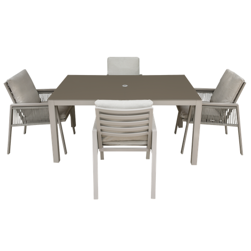 [DG275] Sealey Dellonda Fusion Outdoor Dining Set 5pc