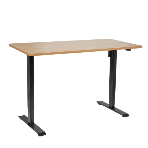 [DH242] Sealey Dellonda Single Motor Ultra-Quiet Adjustable-Height Electric Sit/Stand Desk - Oak Desktop