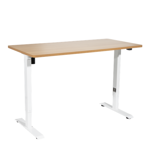[DH68] Sealey Dellonda Single Motor Ultra-Quiet Adjustable-Height Electric Sit/Stand Desk - Oak Desktop