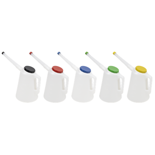 [JDL3SET] Sealey Oil Containers with Flexible Spouts 3L - Set of 5