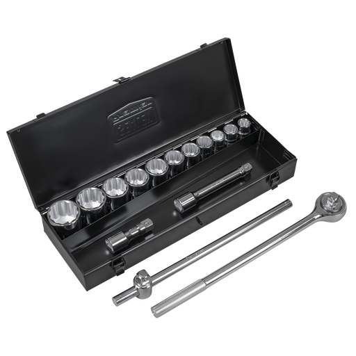 [AK2585] Sealey Premier Socket Set 3/4"Sq Drive 12-Point 15pc