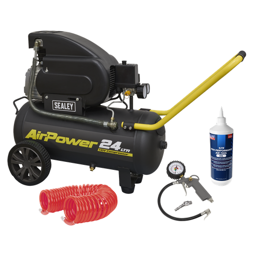 [SAC2420E110VSC] Sealey 24L Direct Drive Air Compressor Site Combo 2hp 110V