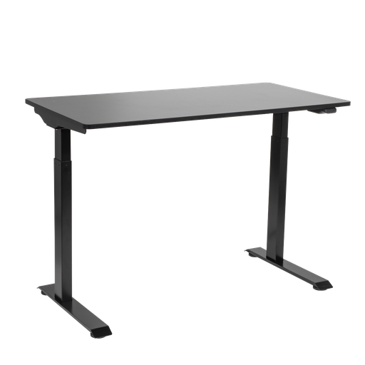 [DH55] Sealey Dellonda Single Motor Ultra-Quiet Adjustable-Height Electric Sit/Stand Desk - Black Desktop