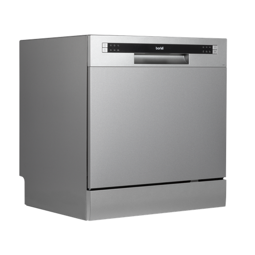 [DH87] Sealey Baridi Tabletop Dishwasher 8 Place Settings 8L Capacity - Silver