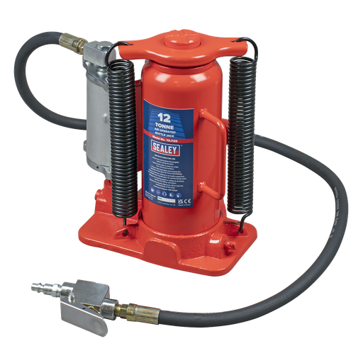 [YAJ12S] Sealey Air Operated Hydraulic Bottle Jack 12 Tonne