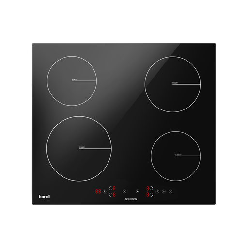 [DH177] Sealey Baridi Integrated Induction Hob with 4 Cooking Zones 60cm 2800W Output