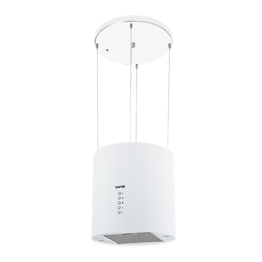[DH221] Sealey Baridi Round Island Cooker Hood 35cm - White