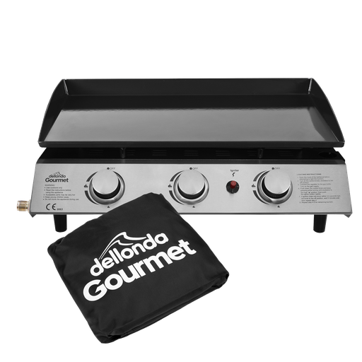 [DG233] Dellonda 3 Burner Portable Gas Plancha & Cover