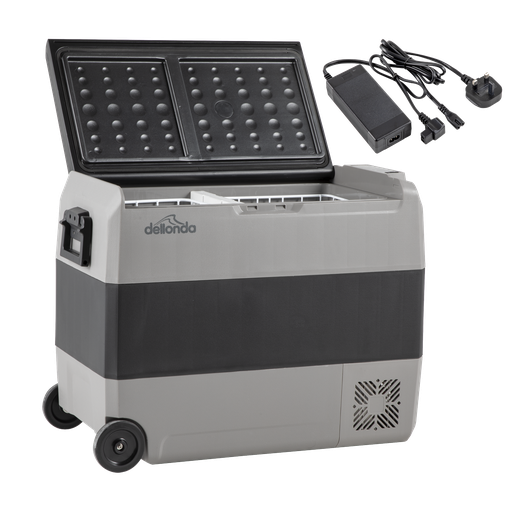 [DL133] Dellonda Portable Fridge Freezer/Cool Box with LED Display & AC/DC 230V Adaptor 60L