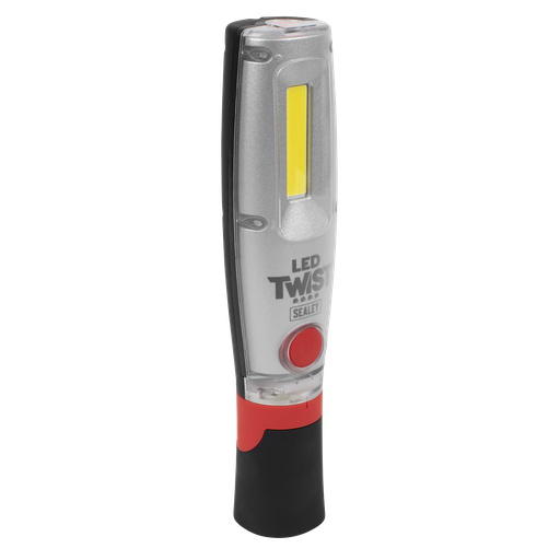 [LED2001] Sealey LED Twist Rechargeable Inspection Light 16W COB & 1W SMD