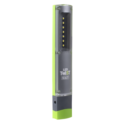 [LED401G] Sealey LED Twist Rechargeable Inspection Light 2W & 1W SMD LED