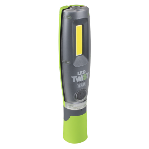 [LED2001G] Sealey LED Twist Rechargeable Inspection Light Green