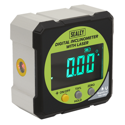 [AK9991] Sealey Inclinometer Digital with Laser