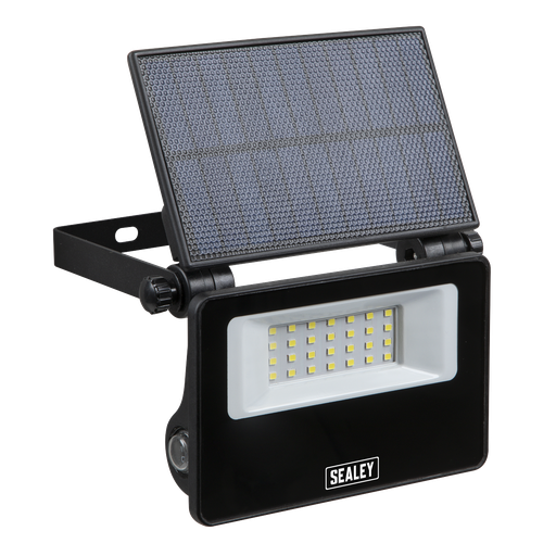 [LED20S] Sealey Extra-Slim Solar Floodlight with Wall Bracket 20W SMD LED