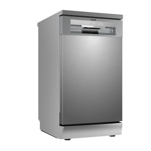 [DH166] Sealey Baridi Slimline Freestanding Dishwasher 45cm Wide 10 Place Settings - Silver