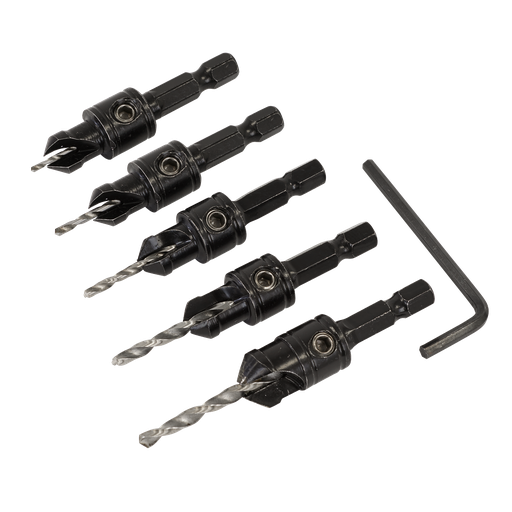 [CSSET5] Sealey Countersink Drill Bit Set 5pc