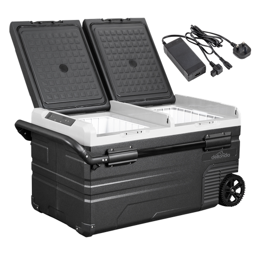 [DL135] Dellonda Portable Fridge Freezer/Cool Box with LED Display & AC/DC 230V Adaptor 95L