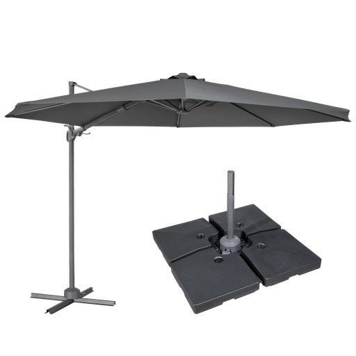 [DG272] Sealey Dellonda Cantilever Parasol with 360° Rotation, Tilt, Cov