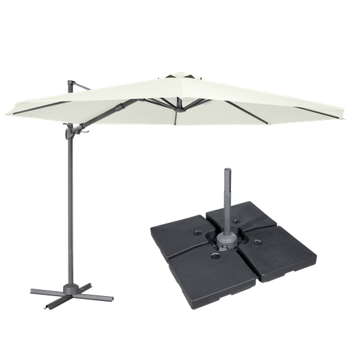 [DG273] Sealey Dellonda Cantilever Parasol with 360° Rotation, Tilt, Cov