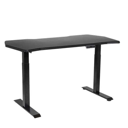 [DH241] Sealey Dellonda Carbon Fibre Effect Electric Height Adjustable Standing Desk, 1400 x 700mm Dual Motor 100kg