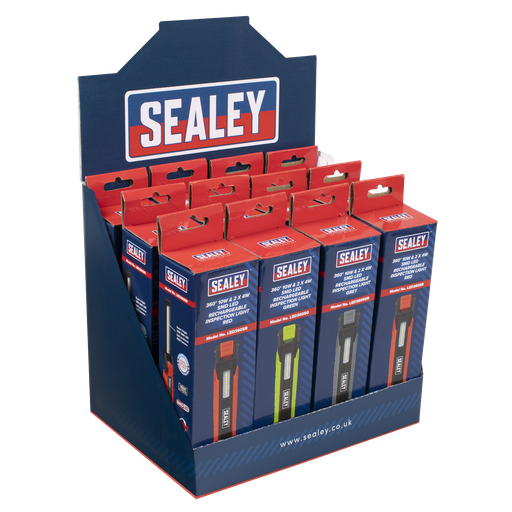 [LED3605DB] Sealey Rechargeable 360° Inspection Light 10W Display Box of 12