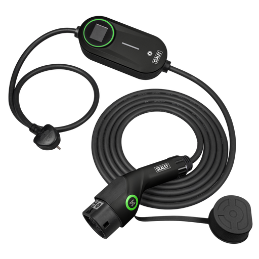[EVAC2] Sealey Adjustable (3.5kW) Type 2 to UK 3-Pin Plug Portable EV Ch