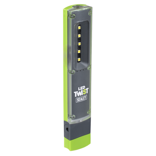 [LED201G] Sealey LED Twist Rechargeable Inspection Light 1W & 1W SMD