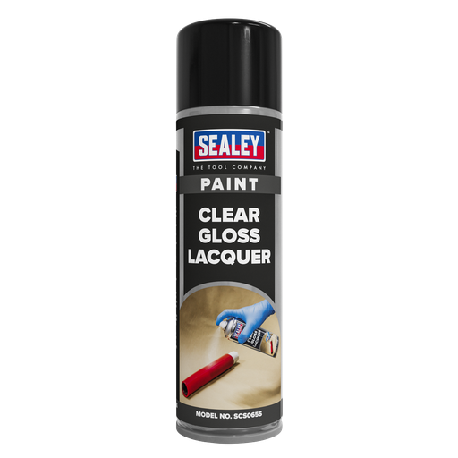 [SCS065S] Sealey Gloss Lacquer 500ml - Clear