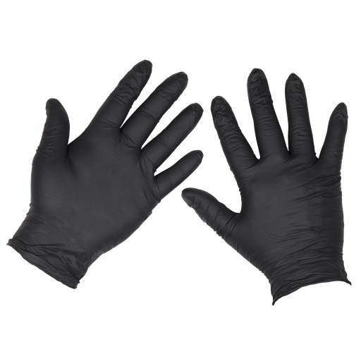 [SSP60XL] Sealey Extra Thick Powder-Free Disposable Nitrile Gloves, X-Large - Pack of 100