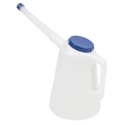 [JDL3B] Oil Container with Blue Lid & Flexible Spout 3L