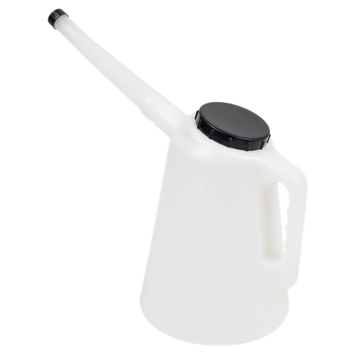 [JDL3] Sealey Oil Container with Flexible Spout 3L - Black Lid