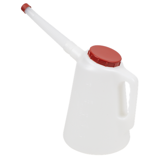[JDL3R] Sealey Oil Container with Flexible Spout 3L - Red Lid