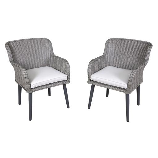 [DG76] Sealey Dellonda Buxton Rattan Wicker Outdoor Chairs Set 2pc