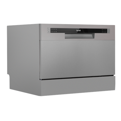 [DH84] Sealey Baridi Tabletop Dishwasher 6 Place Settings 6.5L Capacity - Silver
