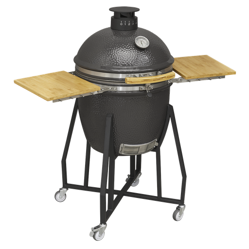 [DG159] Sealey Dellonda Deluxe 22"(56cm) Ceramic Kamado Style BBQ with W