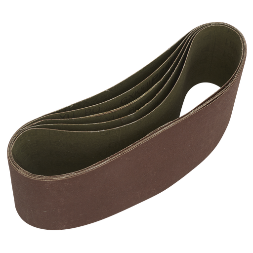 [SB240457] Sealey 76 x 457mm Sanding Belt 240Grit - Pack of 5
