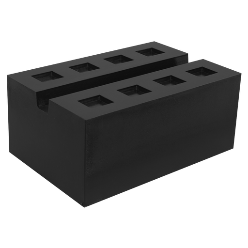 [SJBEX.A03] Sealey Slotted Rubber Support Block for Viking Jacking Beams 80mm