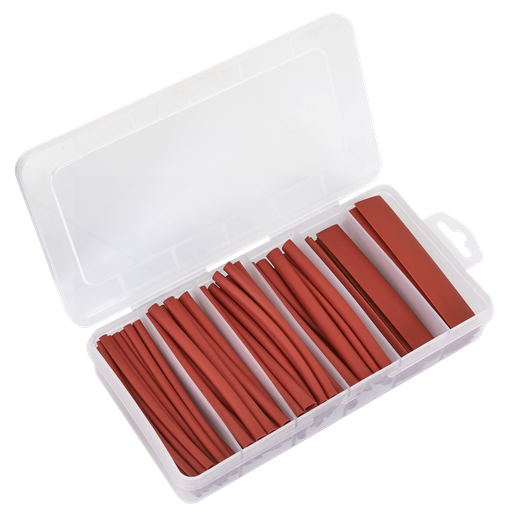 [HST100R] Sealey Heat Shrink Tubing Assortment 100mm 95pc - Red
