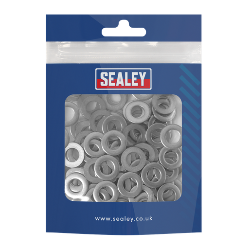 [SSW8] Sealey Flat Washer Stainless Steel M8, DIN 125 - Pack of 100