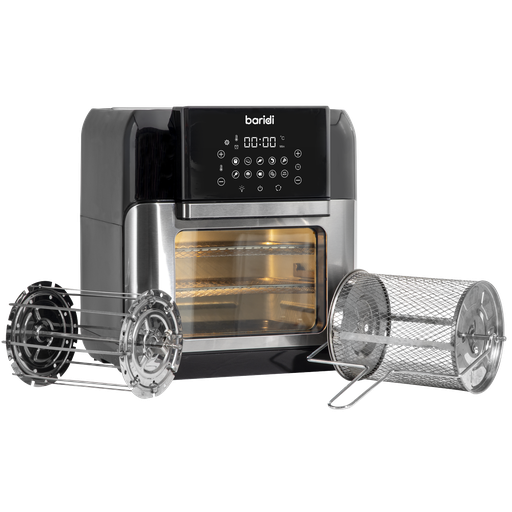 [DH191] Sealey Baridi Air Fryer & Rotisserie Oven including Accessory Kit 12L Capacity