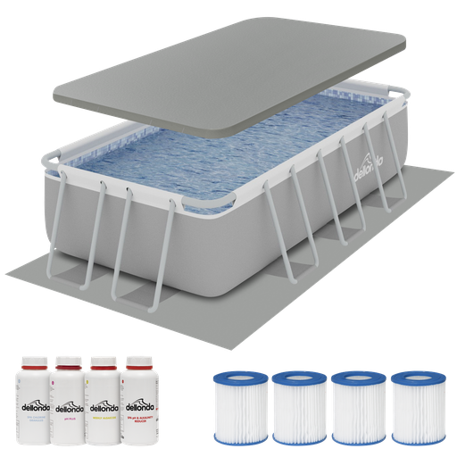 [DL139] Sealey Dellonda Deluxe Steel Frame Swimming Pool with Filter Pum