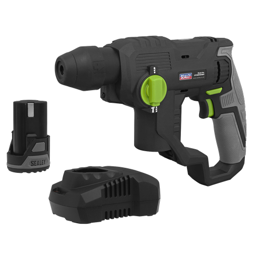 [CP108VSDSEU] Sealey Cordless SDS Plus Rotary Hammer Drill Kit EU Charger 10.8V 2Ah SV10.8