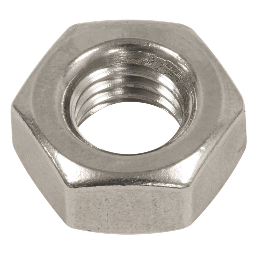 [SSN10] Sealey Stainless Steel Nut M10 A2, DIN 934 - Pack of 50