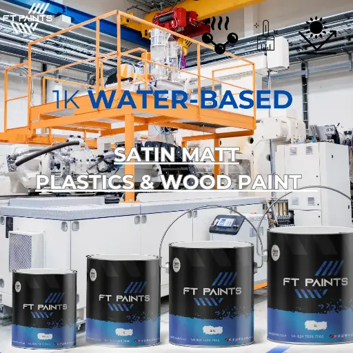 RT 1K Water-Based Acrylic Paint – High-Durability, Low-VOC Coating for Plastics, Wood & Industrial Applications